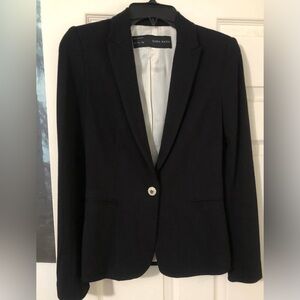Zara Basis Jacket /Blazer In Basic Black